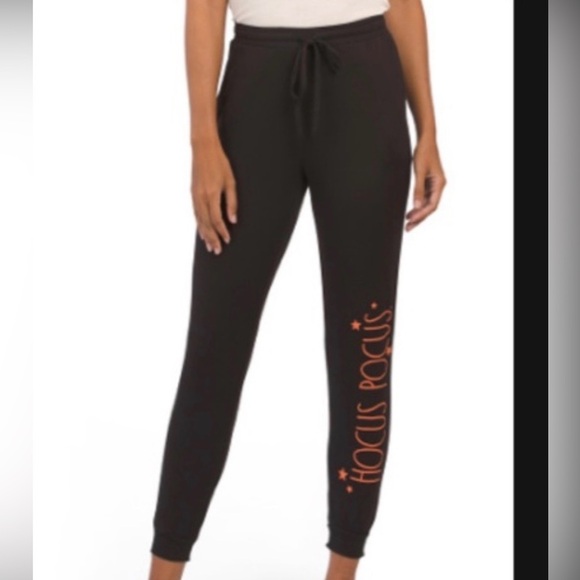 NEW Rae Dunn Hocus Pocus Jogger pants NWT Halloween sweatpants sz L large - Picture 2 of 6